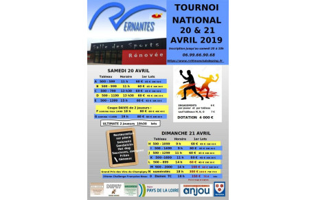 TOURNOI NATIONAL 2019